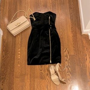 REISS 1971 Black Velvet Cocktail Dress
